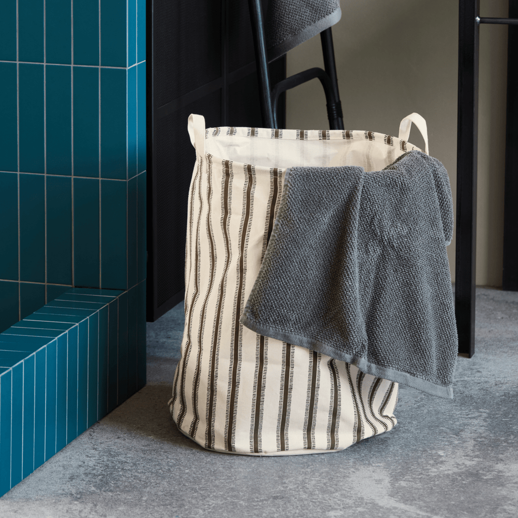 House Doctor Canvas Laundry Basket - Round - RhoolLaundry BasketHouse DoctorHouse Doctor Canvas Laundry Basket - Round