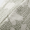 House Doctor Cotton Stitched Leaf Cushion Cover - Sage Green and White - RhoolCushionHouse DoctorHouse Doctor Cotton Stitched Leaf Cushion Cover - Sage Green and White