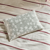 House Doctor Cotton Stitched Leaf Cushion Cover - Sage Green and White - RhoolCushionHouse DoctorHouse Doctor Cotton Stitched Leaf Cushion Cover - Sage Green and White