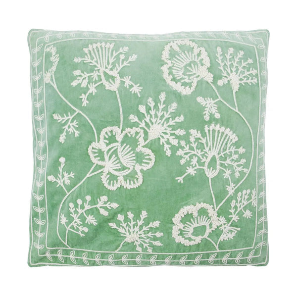 House Doctor Embroidered Cushion Cover - Mint Green - RhoolCushionHouse DoctorHouse Doctor Embroidered Cushion Cover - Mint Green