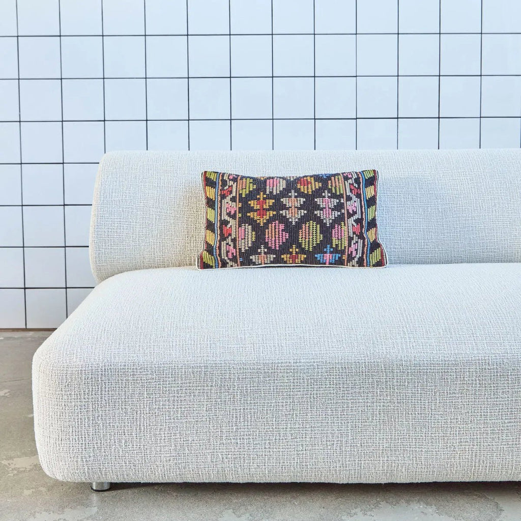 House Doctor Embroidered Cushion Cover - Multicolour - RhoolCushionHouse DoctorHouse Doctor Embroidered Cushion Cover - Multicolour