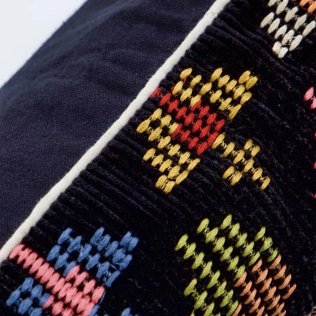 House Doctor Embroidered Cushion Cover - Multicolour - RhoolCushionHouse DoctorHouse Doctor Embroidered Cushion Cover - Multicolour
