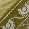 House Doctor Embroidered Cushion Cover - Mustard/Green - RhoolCushionHouse DoctorHouse Doctor Embroidered Cushion Cover - Mustard/Green