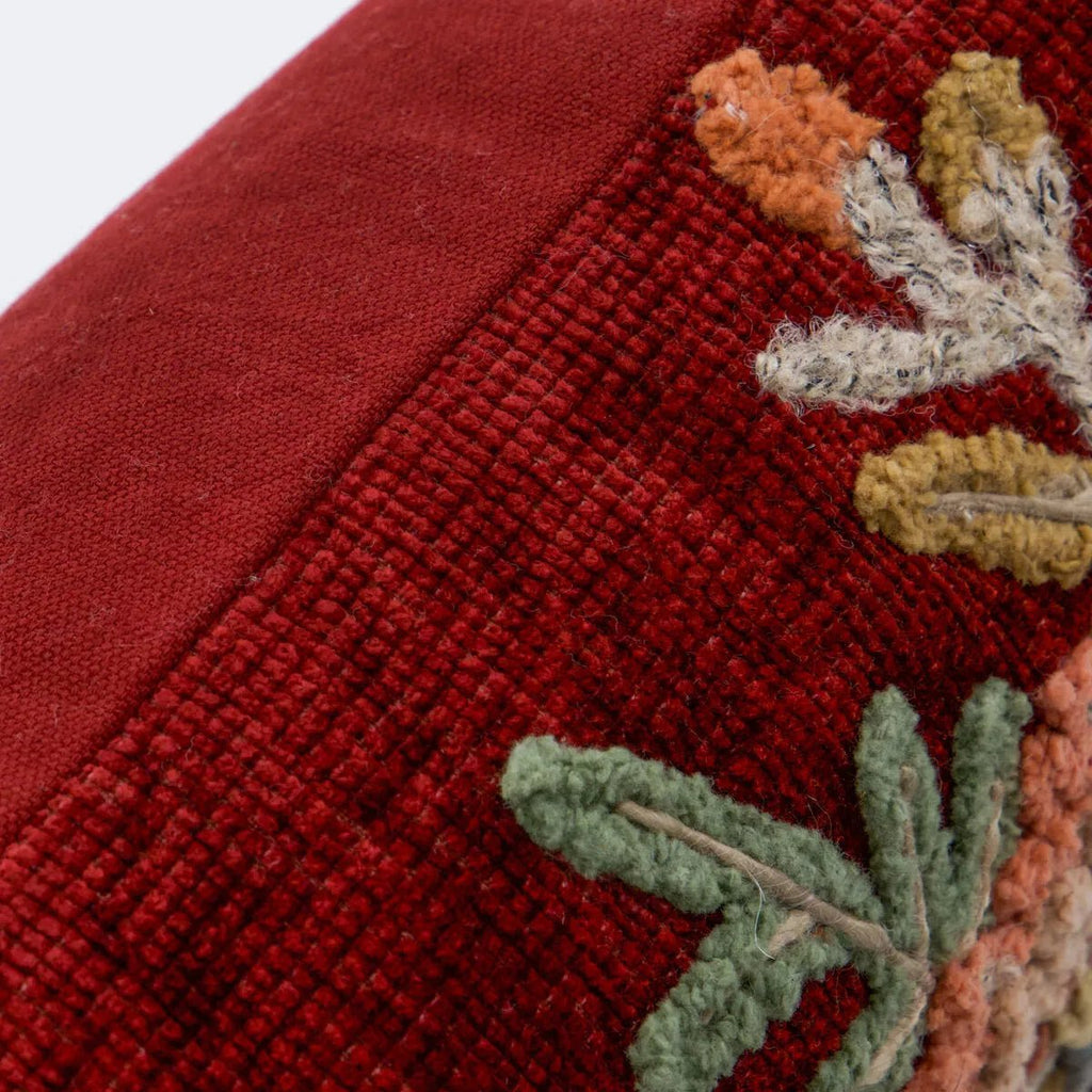 House Doctor Embroidered Cushion Cover - Red - RhoolCushionHouse DoctorHouse Doctor Embroidered Cushion Cover - Red