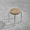 House Doctor Minimalist Metal Leg Stool - Tan - RhoolStoolHouse DoctorHouse Doctor Minimalist Metal Leg Stool - Tan