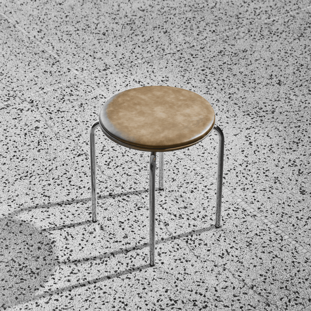 House Doctor Minimalist Metal Leg Stool - Tan - RhoolStoolHouse DoctorHouse Doctor Minimalist Metal Leg Stool - Tan