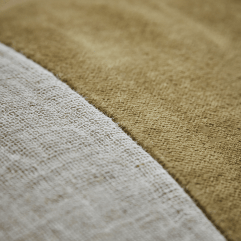 House Doctor Striped Velvet and Linen Cushion Cover - Amber - RhoolCushionHouse DoctorHouse Doctor Striped Velvet and Linen Cushion Cover - Amber