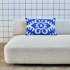 House Doctor Woven Cotton Cushion Cover - Blue and Off White - RhoolCushionHouse DoctorHouse Doctor Woven Cotton Cushion Cover - Blue and Off White