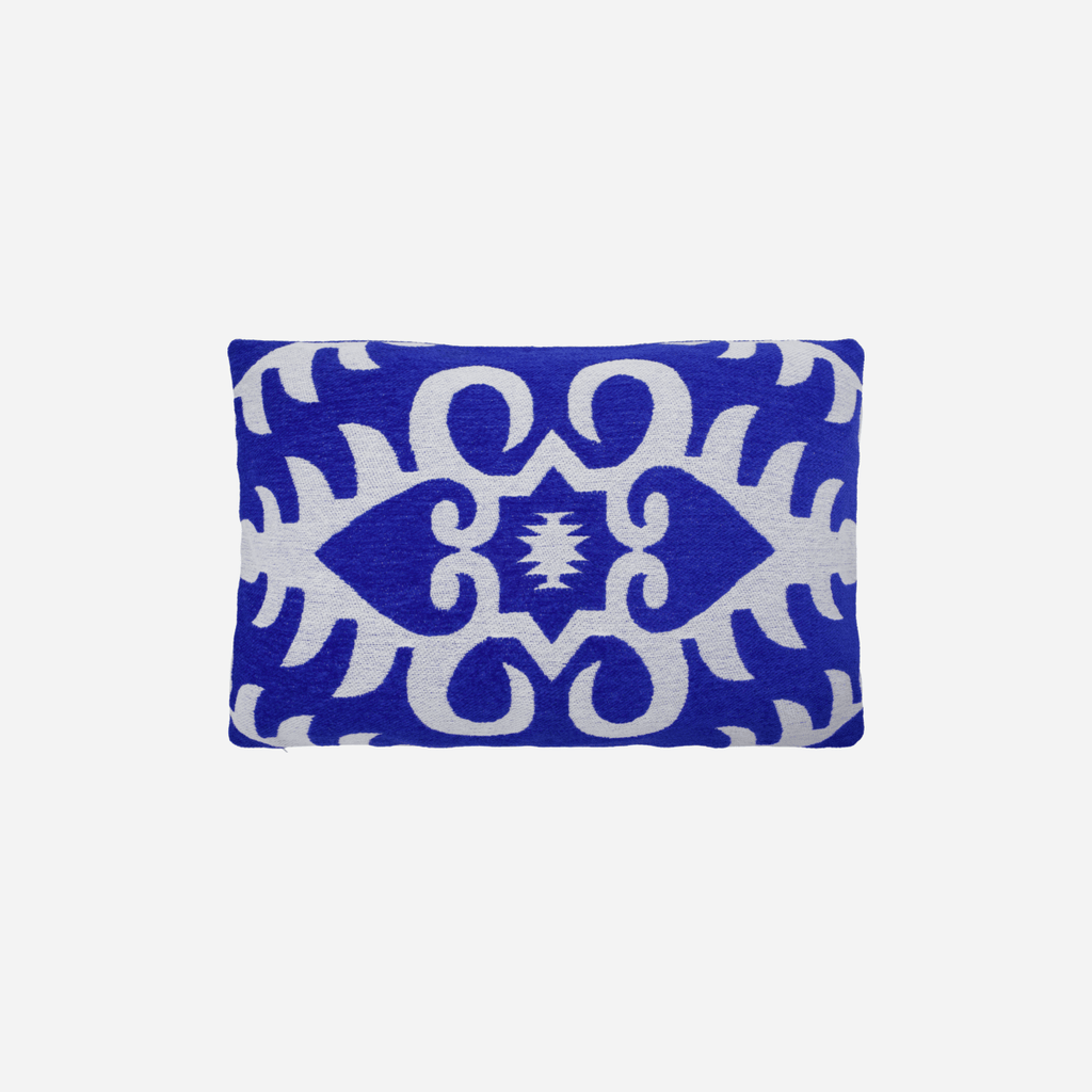 House Doctor Woven Cotton Cushion Cover - Blue and Off White - RhoolCushionHouse DoctorHouse Doctor Woven Cotton Cushion Cover - Blue and Off White