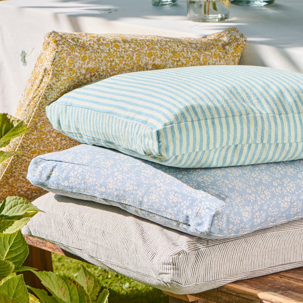 IBLaursen - Cotton Box Cushion Cover - Blue Flower - RhoolCushionIB LaursenIBLaursen - Cotton Box Cushion Cover - Blue Flower