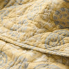 IBLaursen Cotton Quilt - Soft Yellow and Grey Paisley - RhoolQuiltIB LaursenIBLaursen Cotton Quilt - Soft Yellow and Grey Paisley
