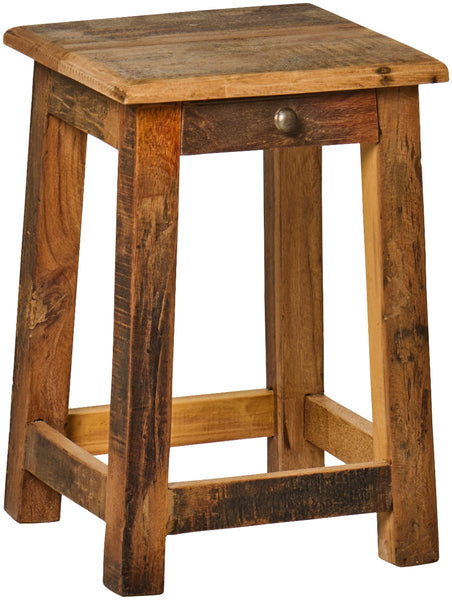 IBLaursen Rustic Recycled Wood Side Table with Drawer - RhoolSide TableIB LaursenIBLaursen Rustic Recycled Wood Side Table with Drawer