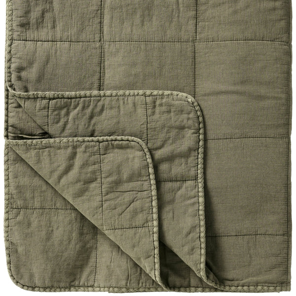 IBLaursen Vintage Cotton Quilt - Eucalyptus Green - RhoolQuiltIB LaursenIBLaursen Vintage Cotton Quilt - Eucalyptus Green