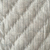 Indian Hand Block Print Cotton Quilt - Grey Blue stripe/Floral Ruffle - RhoolQuiltRhoolIndian Hand Block Print Cotton Quilt - Grey Blue stripe/Floral Ruffle