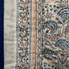 Indian Hand Block Print Cotton Quilt - Grey, Sand and Blue - RhoolQuiltRhoolIndian Hand Block Print Cotton Quilt - Grey, Sand and Blue