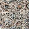 Indian Hand Block Print Cotton Quilt - Grey, Sand and Blue - RhoolQuiltRhoolIndian Hand Block Print Cotton Quilt - Grey, Sand and Blue