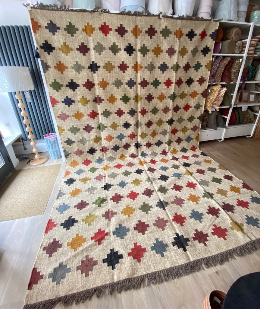 Jute and Wool Kilim Rug Large XL - RhoolRugKilimJute and Wool Kilim Rug Large XL