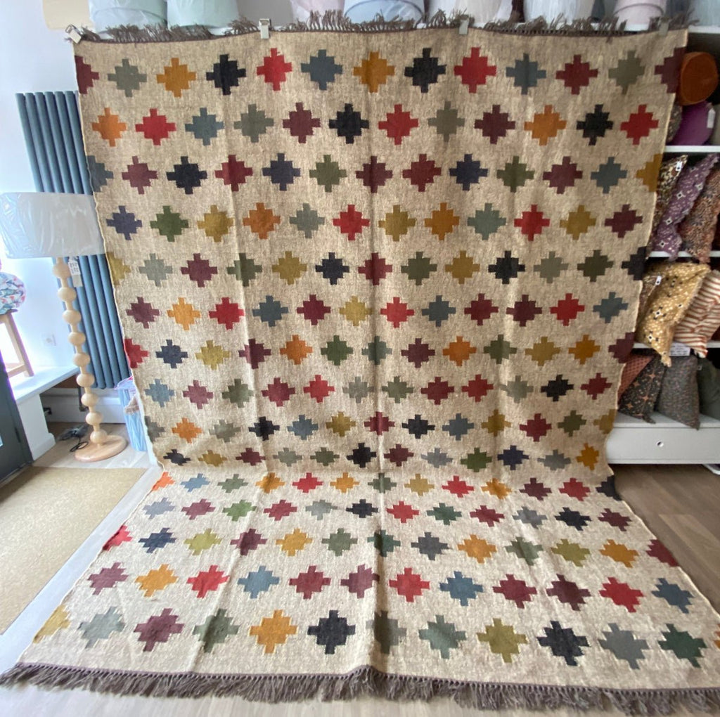 Jute and Wool Kilim Rug Large - RhoolRugKilimJute and Wool Kilim Rug Large