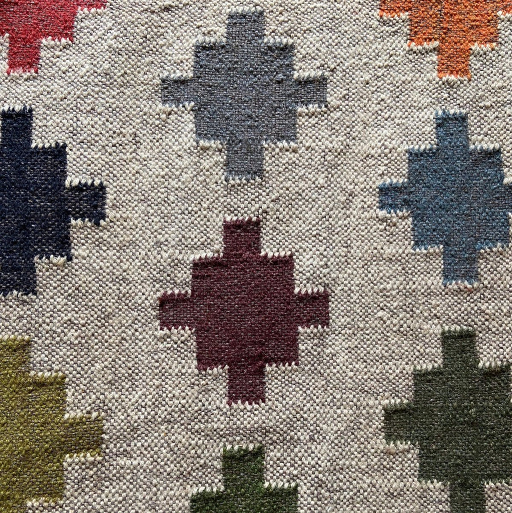 Jute and Wool Kilim Rug Large - RhoolRugKilimJute and Wool Kilim Rug Large