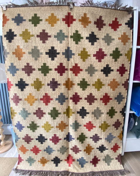 Jute and Wool Kilim Rug - RhoolRugKilimJute and Wool Kilim Rug