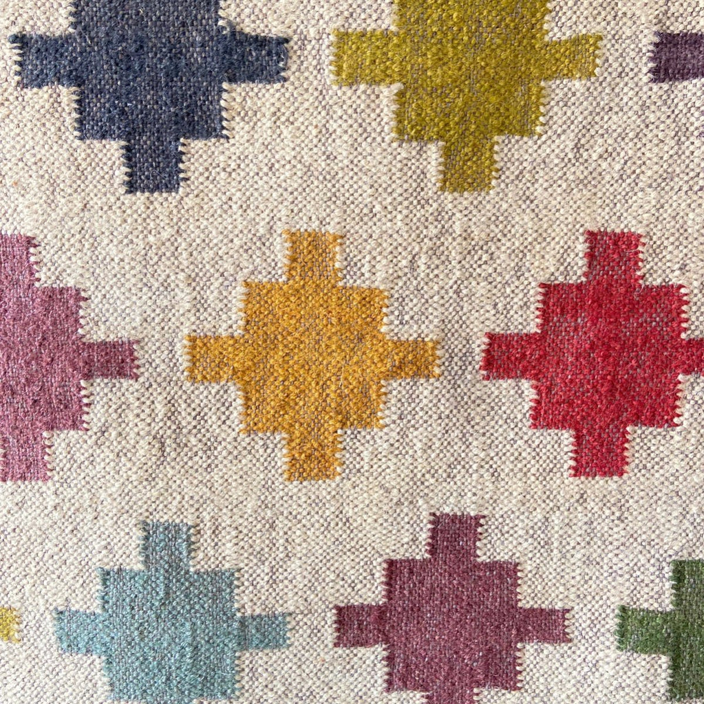 Jute and Wool Kilim Rug - RhoolRugKilimJute and Wool Kilim Rug