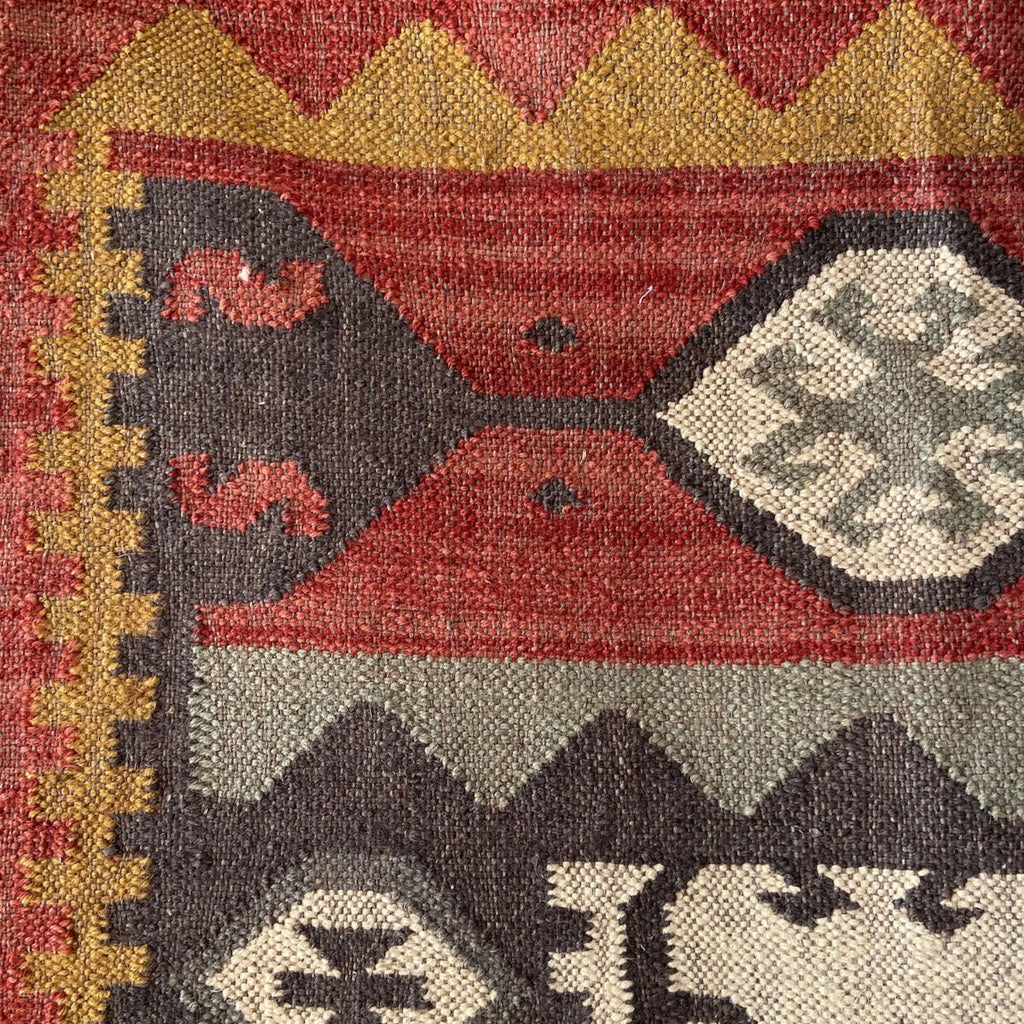 Jute and Wool Kilim Rug - RhoolRugKilimJute and Wool Kilim Rug
