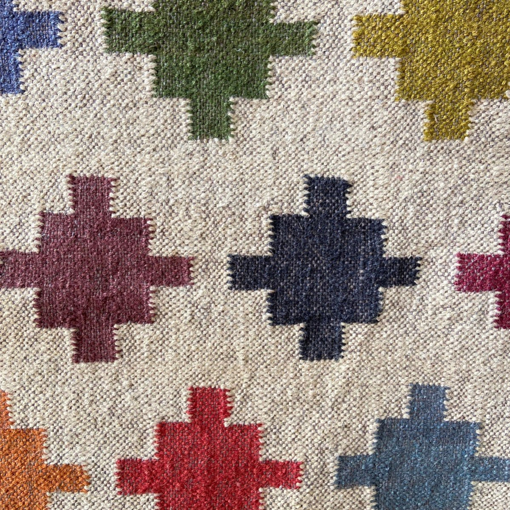 Jute and Wool Kilim Rug - RhoolRugKilimJute and Wool Kilim Rug