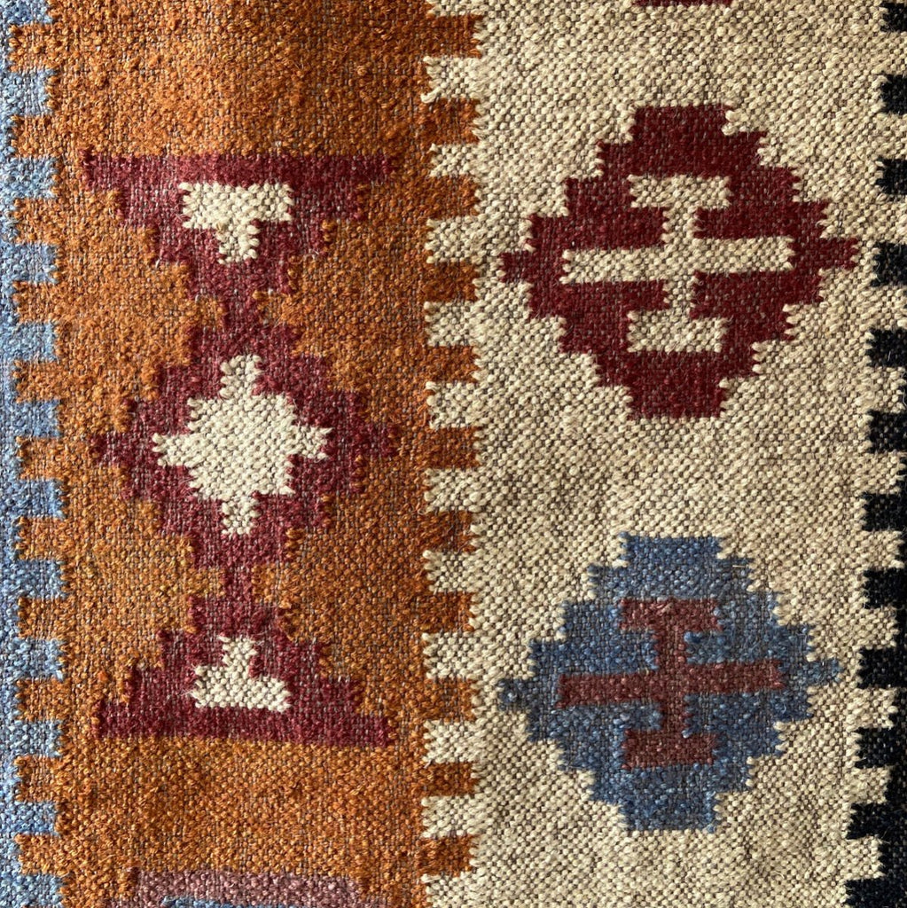 Jute and Wool Kilim Rug - RhoolRugKilimJute and Wool Kilim Rug