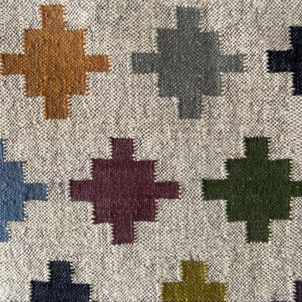 Jute and Wool Kilim Rug - RhoolRugKilimJute and Wool Kilim Rug