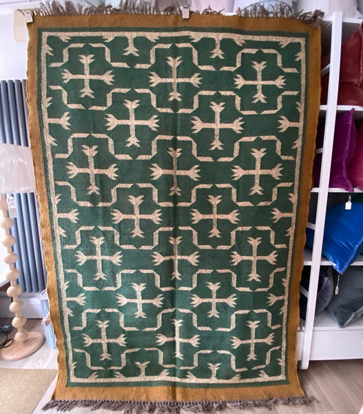 Jute and Wool Kilim Rug - RhoolRugKilimJute and Wool Kilim Rug