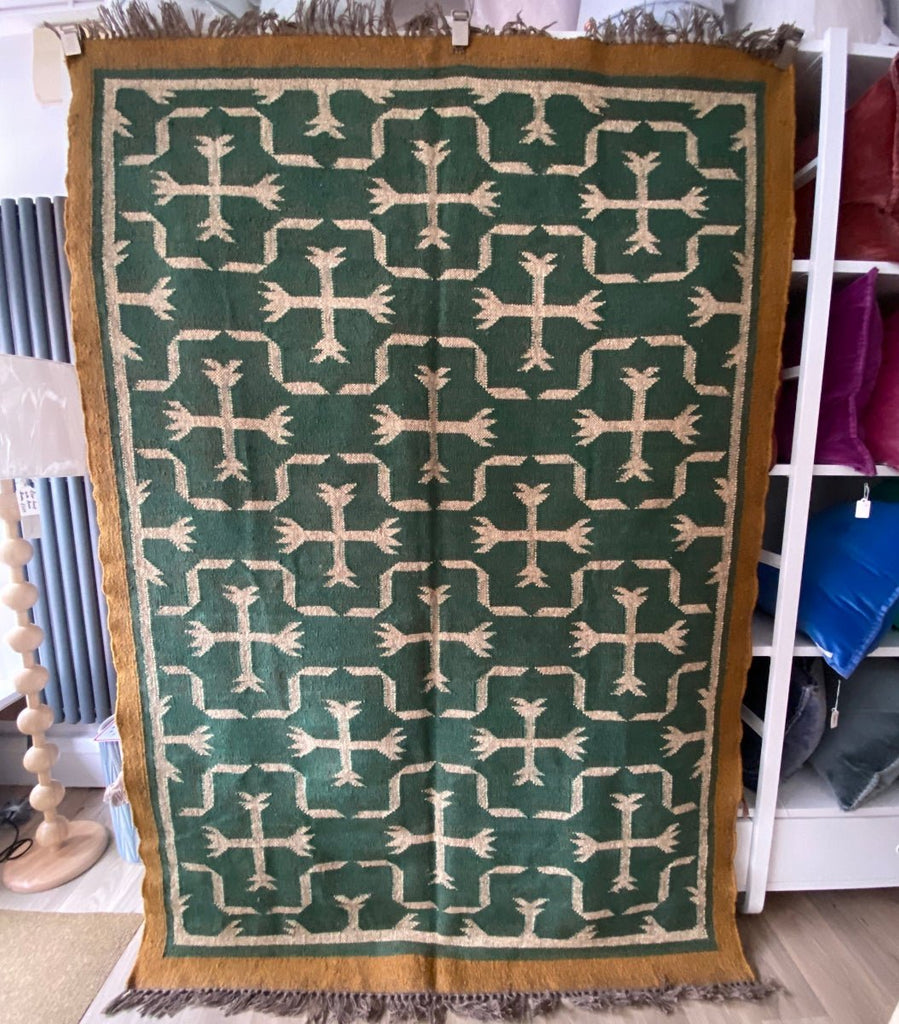 Jute and Wool Kilim Rug - RhoolRugKilimJute and Wool Kilim Rug