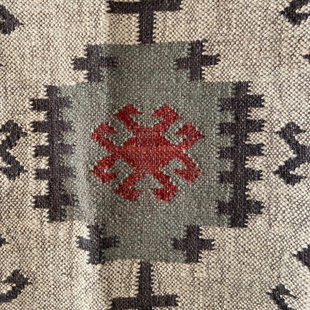 Jute and Wool Kilim Rug - RhoolRugKilimJute and Wool Kilim Rug