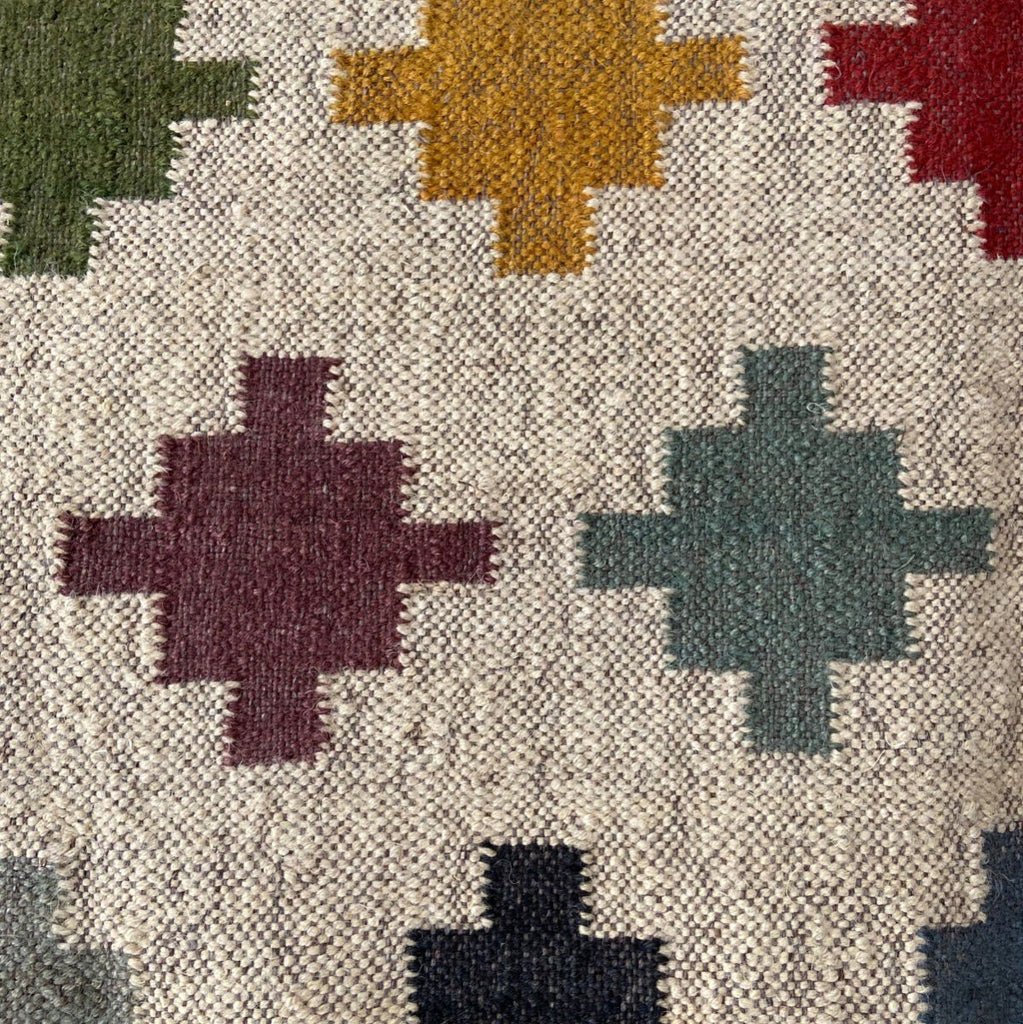 Jute and Wool Kilim Rug - RhoolRugKilimJute and Wool Kilim Rug