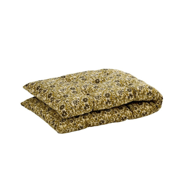 Madam Stoltz - Bench Cushion - Beige, khaki, dusty green - 125cm x 45cm - RhoolMattressMadam StoltzMadam Stoltz - Bench Cushion - Beige, khaki, dusty green - 125cm x 45cm