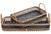 Madam Stoltz Black and Natural Bamboo Tray - RhoolTrayMadam StoltzMadam Stoltz Black and Natural Bamboo Tray
