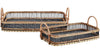 Madam Stoltz Black and Natural Bamboo Tray - RhoolTrayMadam StoltzMadam Stoltz Black and Natural Bamboo Tray