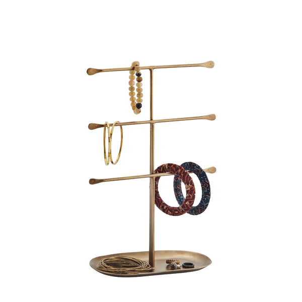 Madam Stoltz Brass Coloured Jewellery Stand - RhoolJewelryMadam StoltzMadam Stoltz Brass Coloured Jewellery Stand