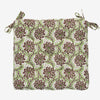 Madam Stoltz - Chair Seat Cushion Pad - Brown, green, off white - RhoolChair & Sofa CushionsMadam StoltzMadam Stoltz - Chair Seat Cushion Pad - Brown, green, off white