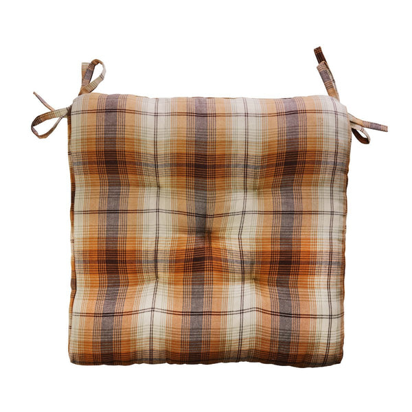Madam Stoltz - Chair Seat Cushion Pad - Check - RhoolChair & Sofa CushionsMadam StoltzMadam Stoltz - Chair Seat Cushion Pad - Check