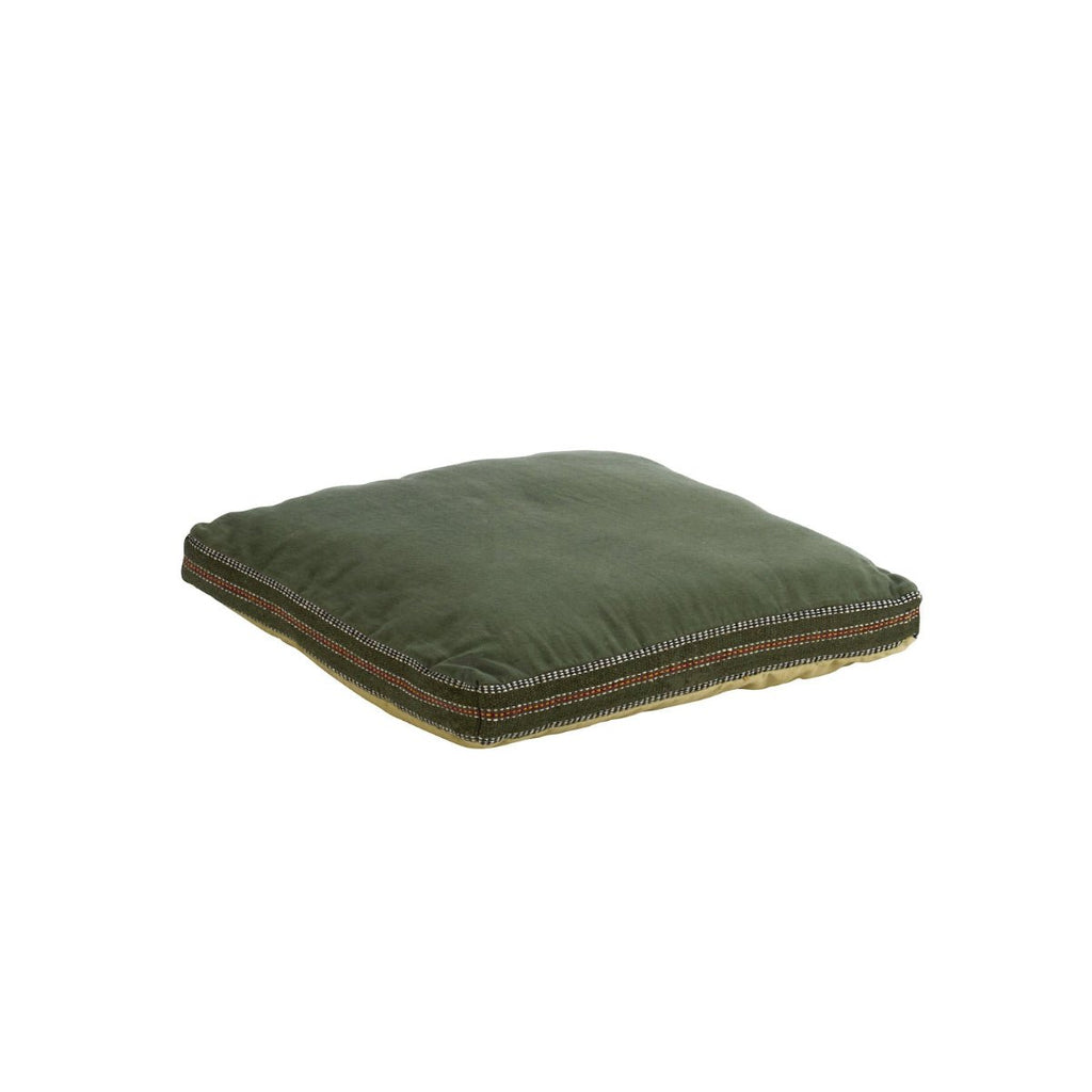 Madam Stoltz - Chair Seat Cushion Pad - Green, sand, black - 50cm x 50cm - RhoolChair & Sofa CushionsMadam StoltzMadam Stoltz - Chair Seat Cushion Pad - Green, sand, black - 50cm x 50cm