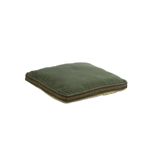Madam Stoltz - Chair Seat Cushion Pad - Green, sand, black - 50cm x 50cm - RhoolChair & Sofa CushionsMadam StoltzMadam Stoltz - Chair Seat Cushion Pad - Green, sand, black - 50cm x 50cm