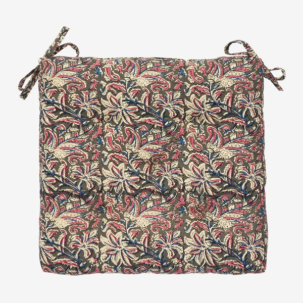 Madam Stoltz - Chair Seat Cushion Pad - Grey, Rose - RhoolChair & Sofa CushionsMadam StoltzMadam Stoltz - Chair Seat Cushion Pad - Grey, Rose