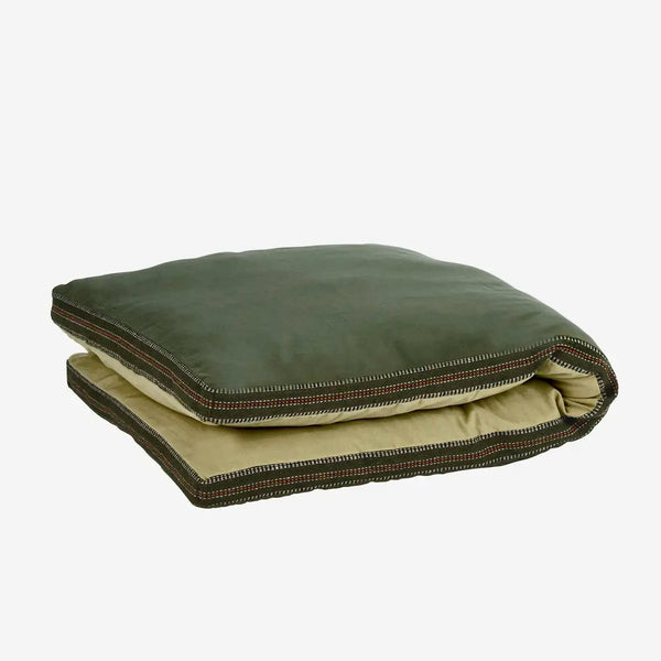 Madam Stoltz - Cotton Bench Cushion - Dusty green, sand - 140cm x 60cm - RhoolMattressMadam StoltzMadam Stoltz - Cotton Bench Cushion - Dusty green, sand - 140cm x 60cm