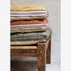 Madam Stoltz - Cotton Bench Cushion - Dusty green, sand - 140cm x 60cm - RhoolMattressMadam StoltzMadam Stoltz - Cotton Bench Cushion - Dusty green, sand - 140cm x 60cm