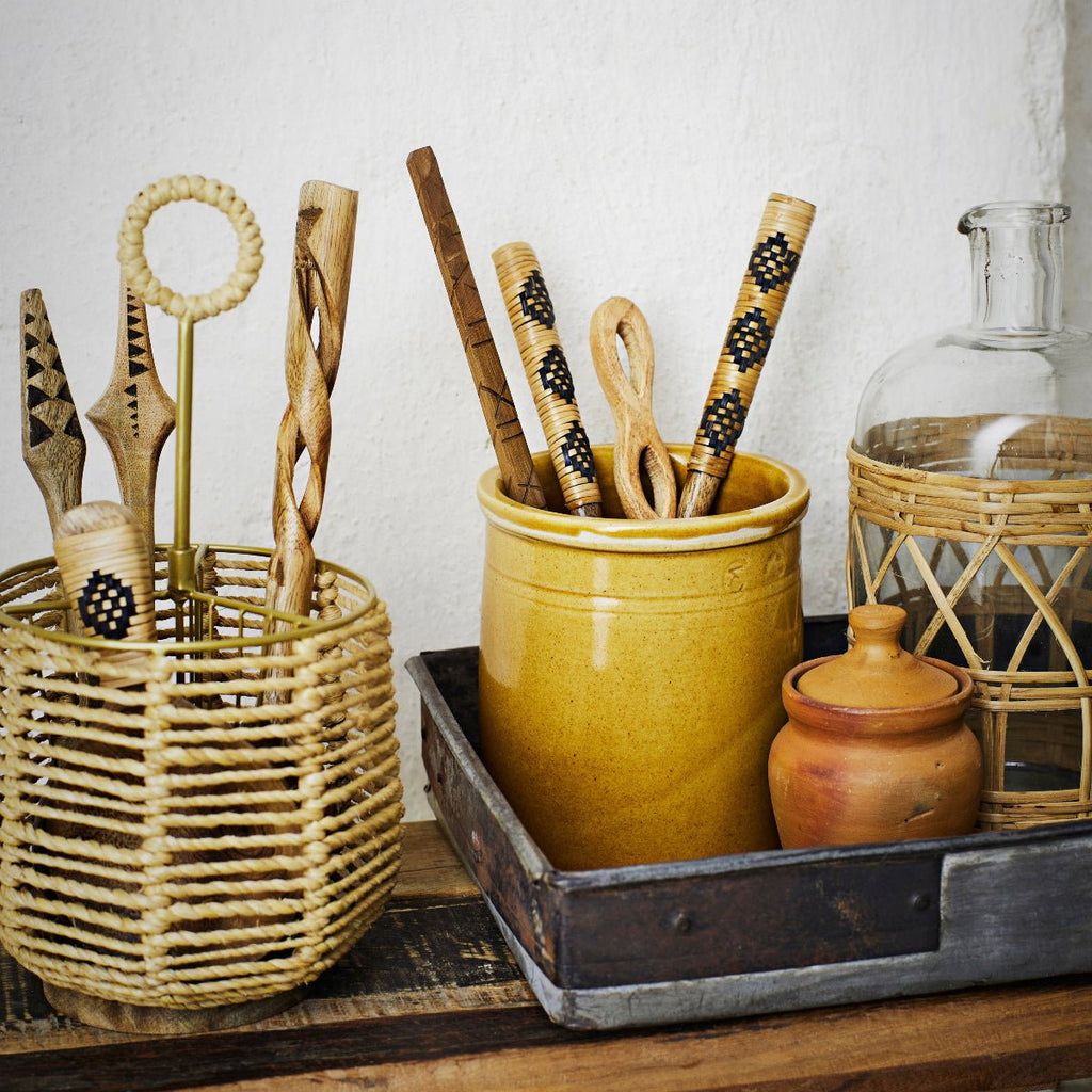 Madam Stoltz Cutlery Storage Basket Jute - RhoolBasketsMadam StoltzMadam Stoltz Cutlery Storage Basket Jute