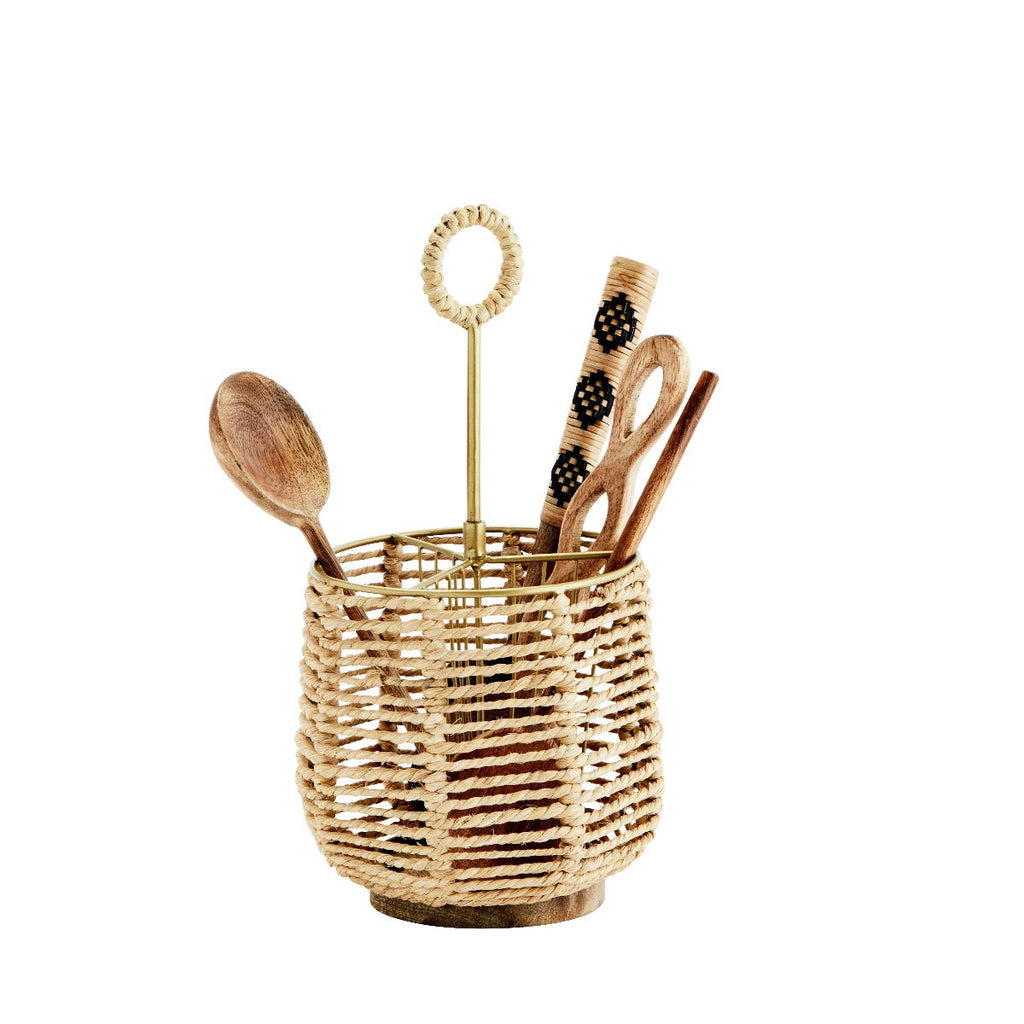 Madam Stoltz Cutlery Storage Basket Jute - RhoolBasketsMadam StoltzMadam Stoltz Cutlery Storage Basket Jute