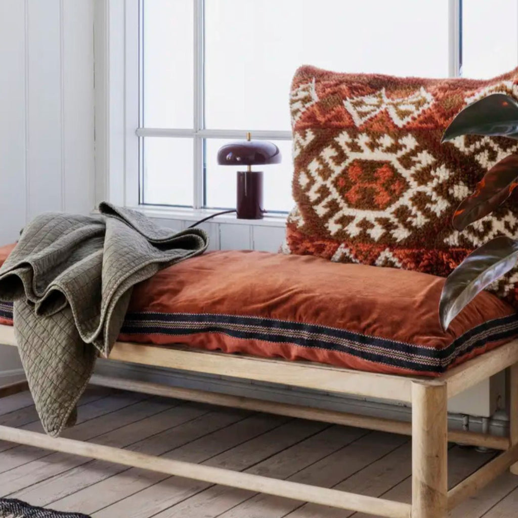 Madam Stoltz Large Woven Wool Cushion Cover - Warm - RhoolCushionMadam StoltzMadam Stoltz Large Woven Wool Cushion Cover - Warm