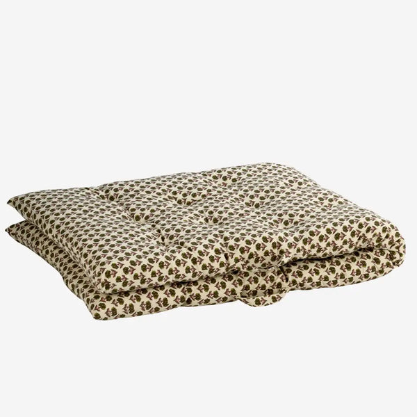 Madam Stoltz Lounging Mattress/Sofa Topper - Off white, green, burgundy - 70cm x 180cm - RhoolMattressMadam StoltzMadam Stoltz Lounging Mattress/Sofa Topper - Off white, green, burgundy - 70cm x 180cm