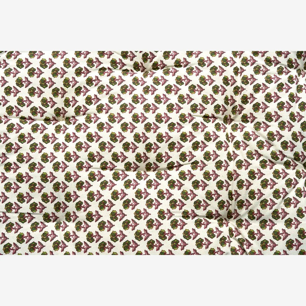 Madam Stoltz Lounging Mattress/Sofa Topper - Off white, green, burgundy - 70cm x 180cm - RhoolMattressMadam StoltzMadam Stoltz Lounging Mattress/Sofa Topper - Off white, green, burgundy - 70cm x 180cm