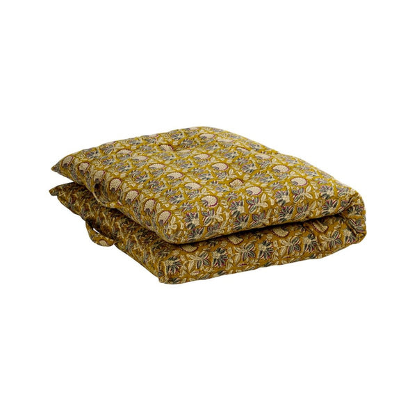 Madam Stoltz Mattress/Chair Cushion - Curry, sand, grey, maroon - 60cm x 100cm - RhoolMattress/CushionMadam StoltzMadam Stoltz Mattress/Chair Cushion - Curry, sand, grey, maroon - 60cm x 100cm
